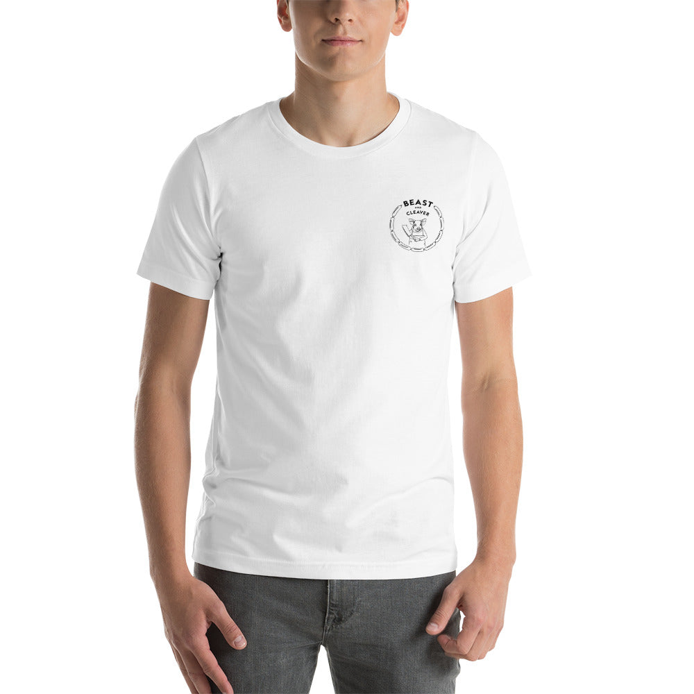 B&C Pig Logo Unisex Short Sleeve T-Shirt (White)