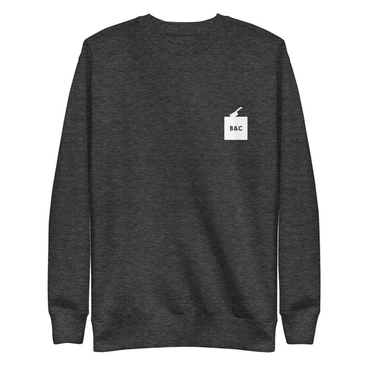 B&C Unisex Premium Crew Neck Sweatshirt (Grey)