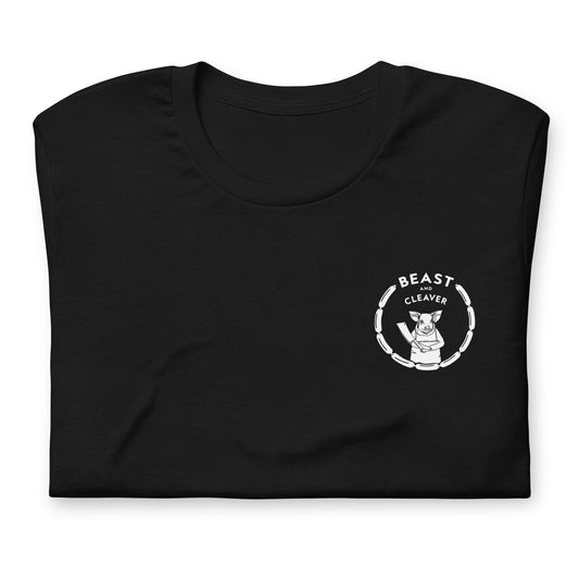 B&C Pig Logo Unisex Short Sleeve T-Shirt (Black)