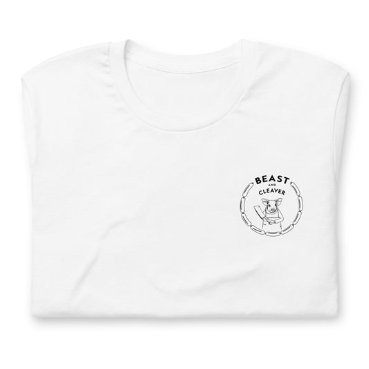 B&C Pig Logo Unisex Short Sleeve T-Shirt (White)
